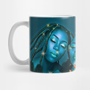 Melanin Galaxy (Black Women In Space) Mug